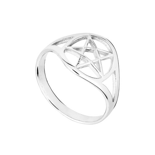 Lovely Silver Pentagram Ring